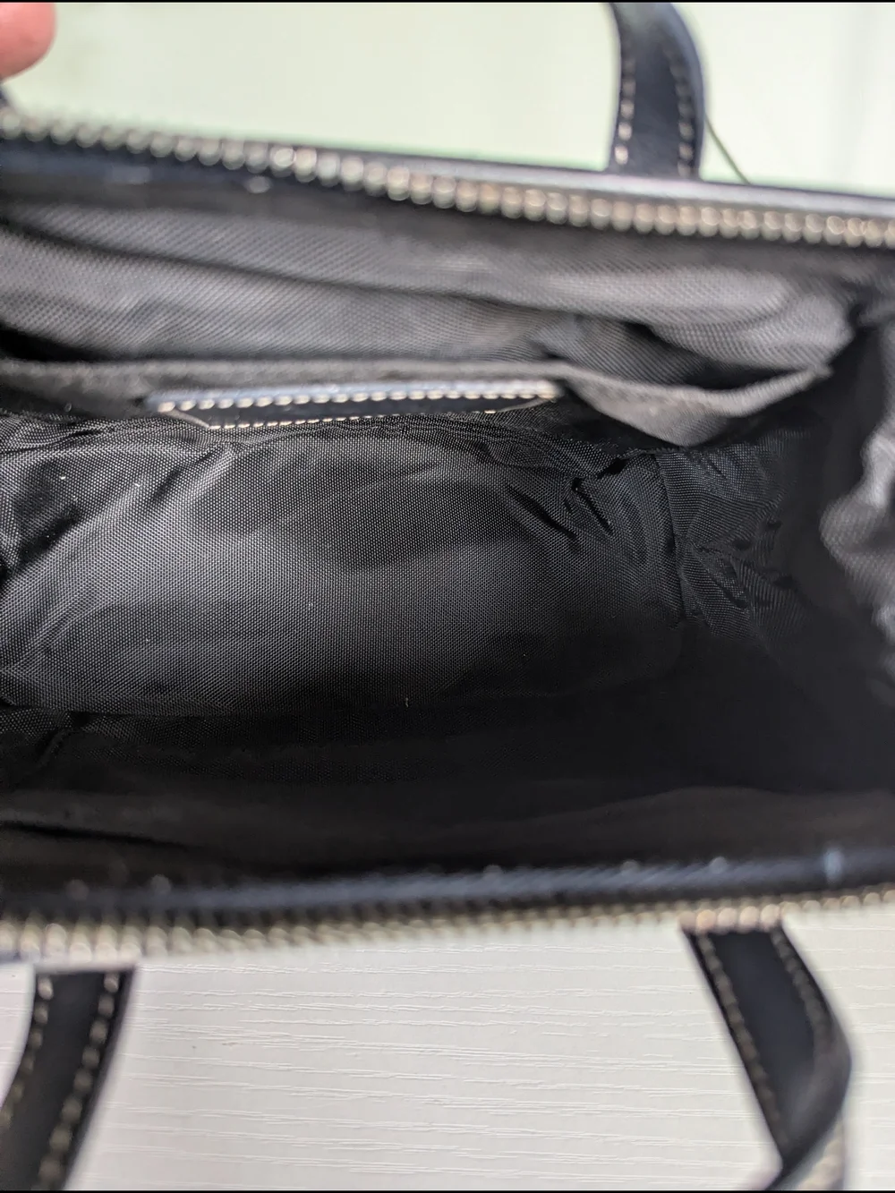 Coach Signature Canvas Satchel in Navy/Beige